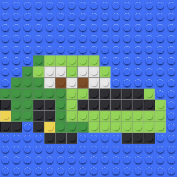 Mosa&iuml;que briques LEGO Chick Hicks - Cars